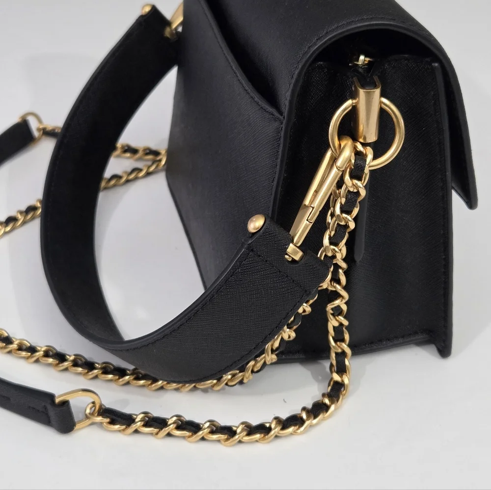 EXCELLENT TORY BURCH ROBINSON DOUBLE STRAP CONVERTIBLE SHOULDER BAG